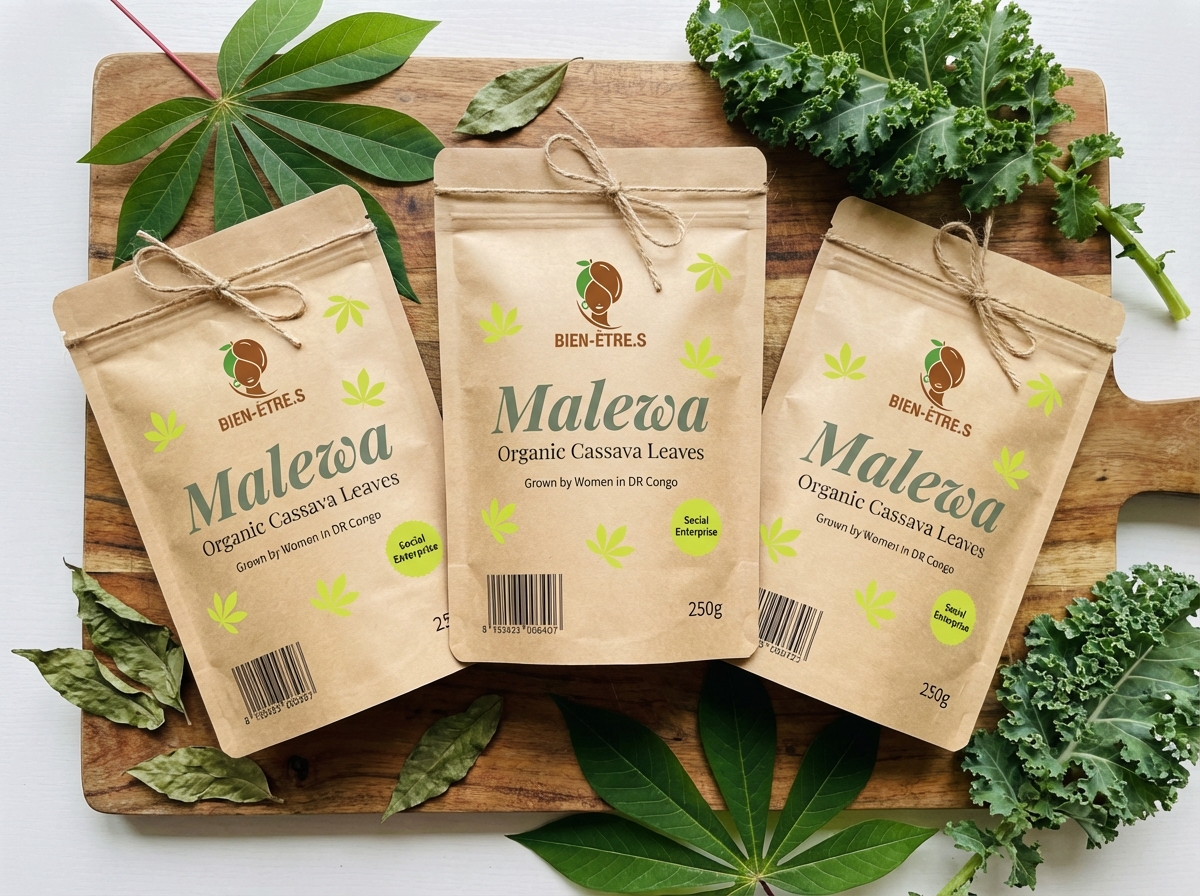 Malewa - Plat traditionnel de feuilles de manioc fermentées